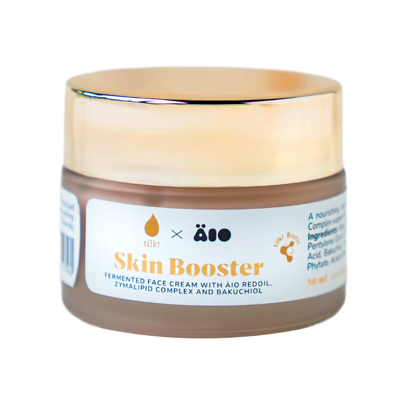 tilk! - Skin Booster Bio-Fermented Face Cream with ÄIO RedOil, ZymaLipid Complex and Bakuchiol